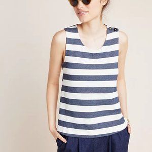 141 ANTHROPOLOGIE Sunday In Brooklyn Striped Kathleen Knit Tank Top